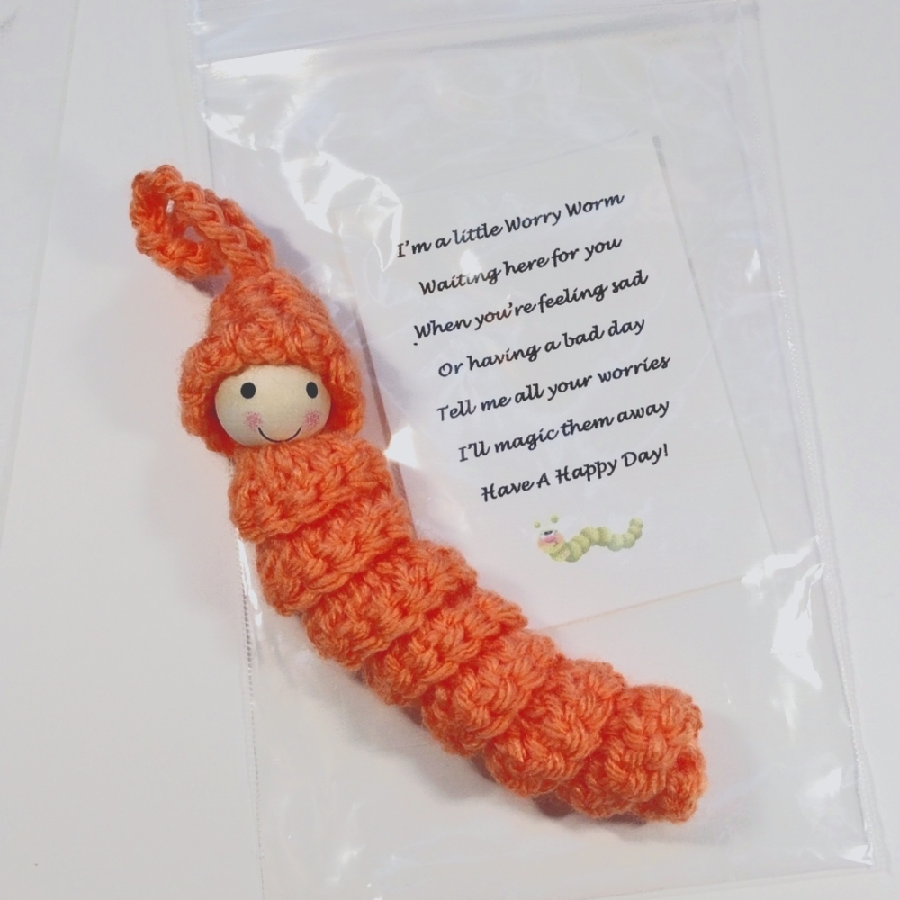 Handcrafted Worry Worm Fidget
